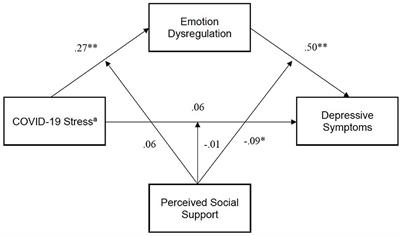 The impact of social support and emotion dysregulation on COVID-19 depressive symptoms